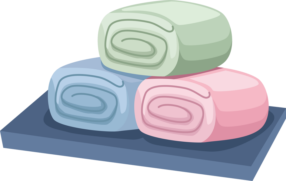 spa towels rolls